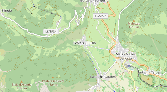 Restaurant auf Karte