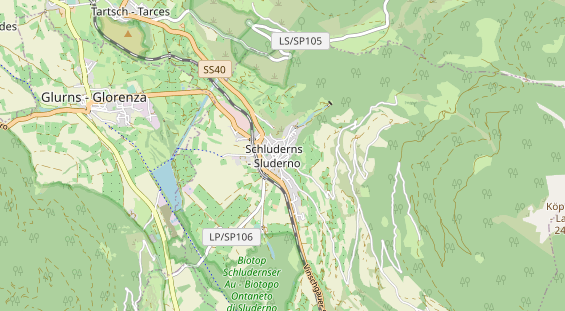 Restaurant auf Karte