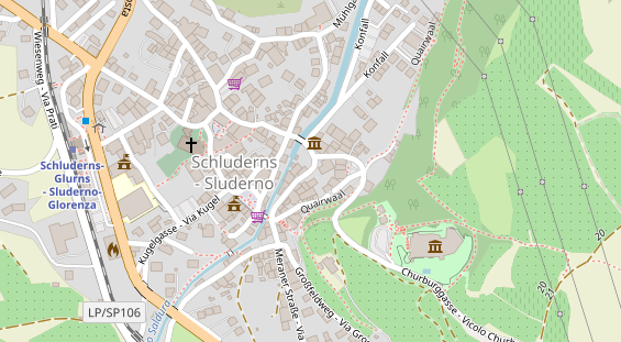 Restaurant auf Karte