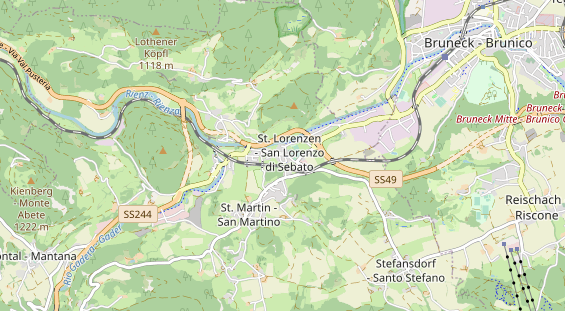 Restaurant auf Karte