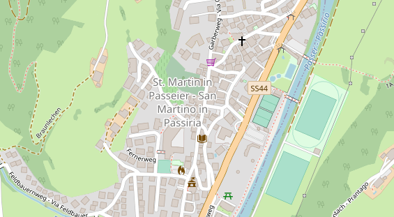 Restaurant auf Karte