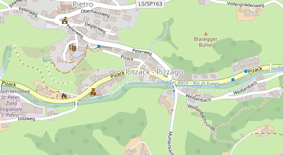 Restaurant auf Karte