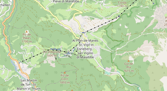 Restaurant auf Karte