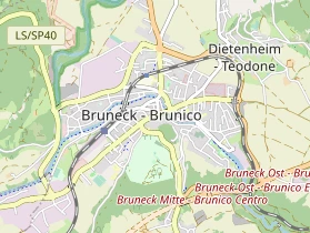 Restaurant auf Karte