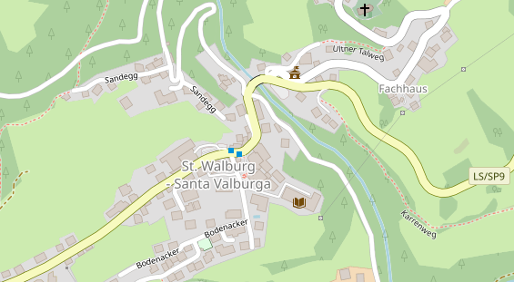 Restaurant auf Karte