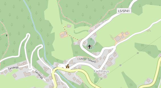 Restaurant auf Karte