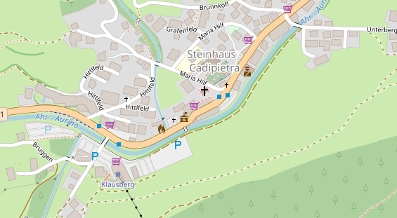 Restaurant auf Karte