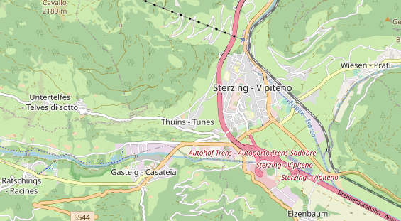 Restaurant auf Karte