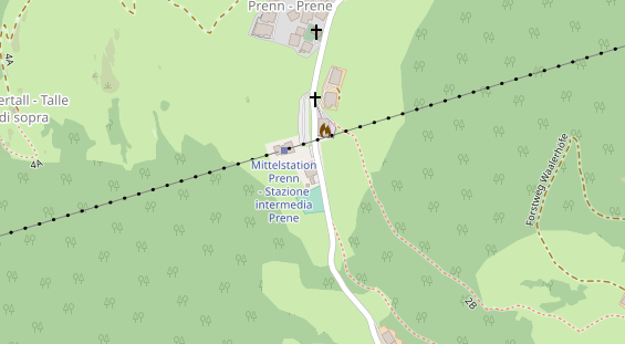 Restaurant auf Karte