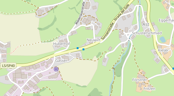 Restaurant auf Karte