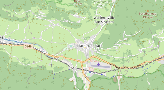 Restaurant auf Karte