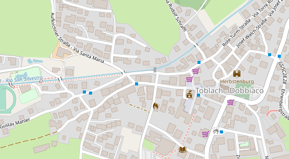 Restaurant auf Karte