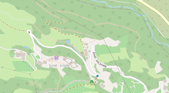 Restaurant auf Karte