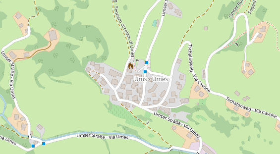 Restaurant auf Karte