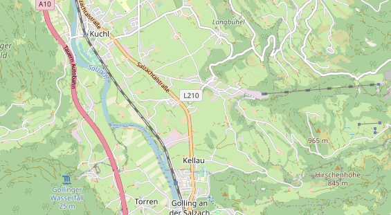 Restaurant auf Karte