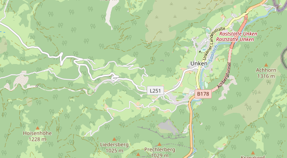 Restaurant auf Karte