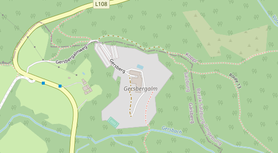 Restaurant auf Karte