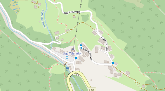 Restaurant auf Karte