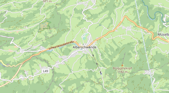 Restaurant auf Karte