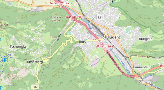 Restaurant auf Karte