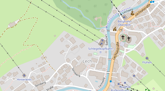 Restaurant auf Karte