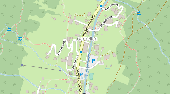 Restaurant auf Karte