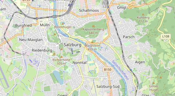 Restaurant auf Karte