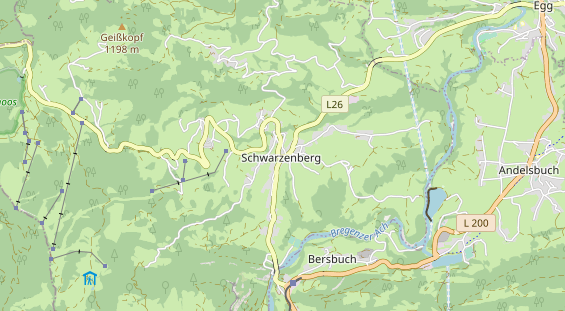 Restaurant auf Karte