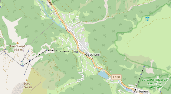 Restaurant auf Karte