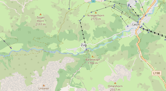 Restaurant auf Karte