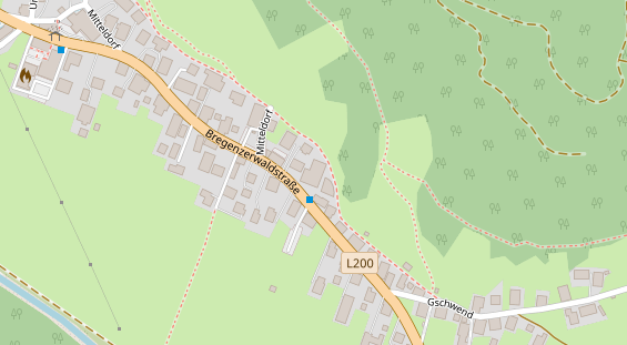 Restaurant auf Karte