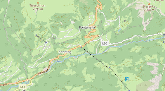 Restaurant auf Karte