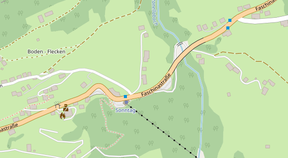 Restaurant auf Karte