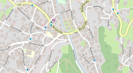 Restaurant auf Karte