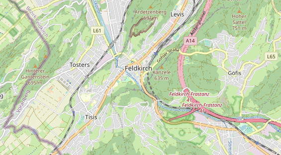 Restaurant auf Karte