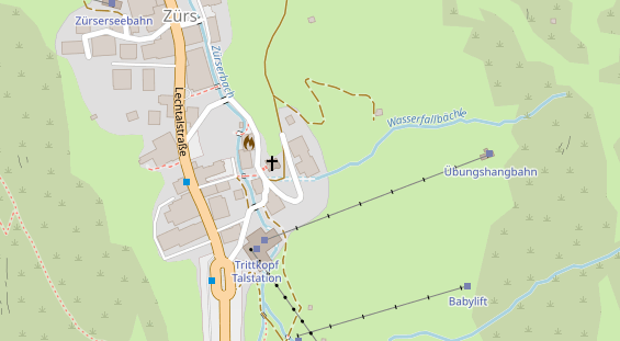 Restaurant auf Karte