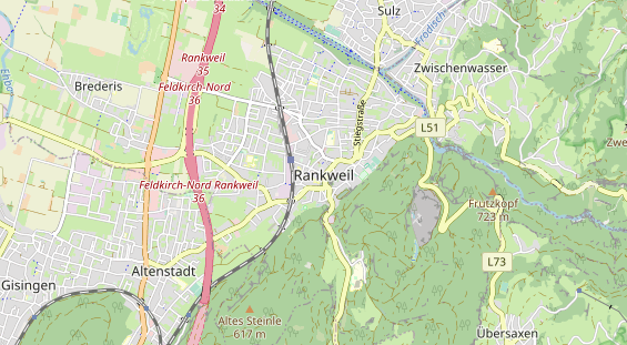 Restaurant auf Karte