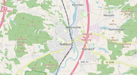 Restaurant auf Karte