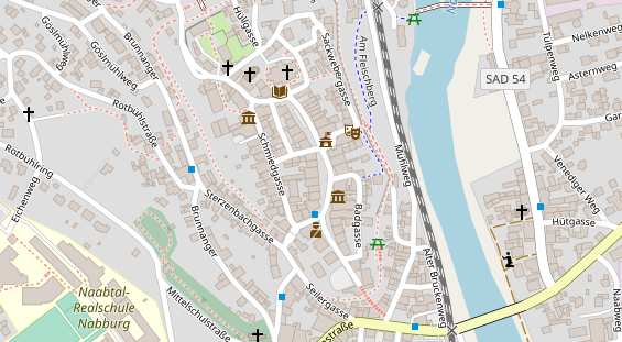 Restaurant auf Karte