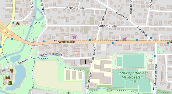 Restaurant auf Karte