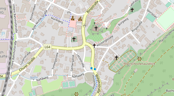 Restaurant auf Karte