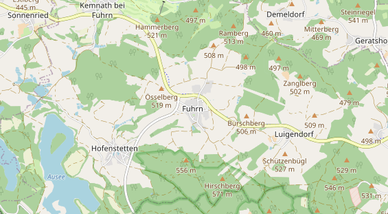 Restaurant auf Karte