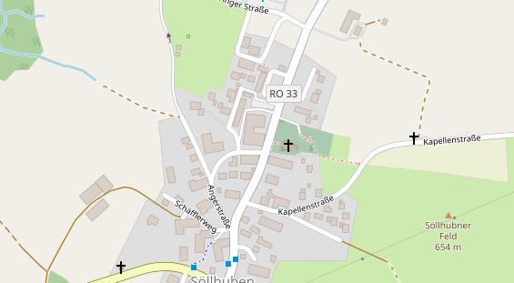 Restaurant auf Karte