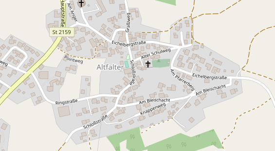 Restaurant auf Karte