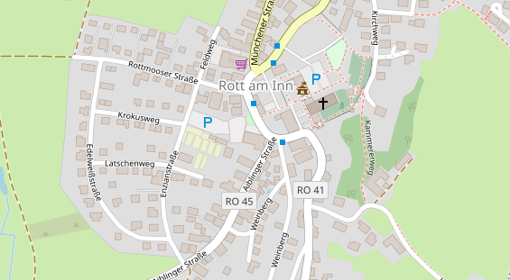 Restaurant auf Karte