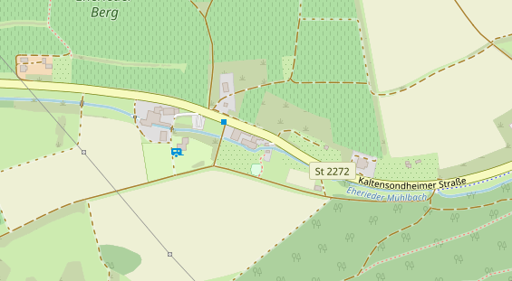 Restaurant auf Karte