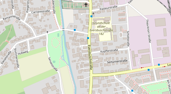 Restaurant auf Karte