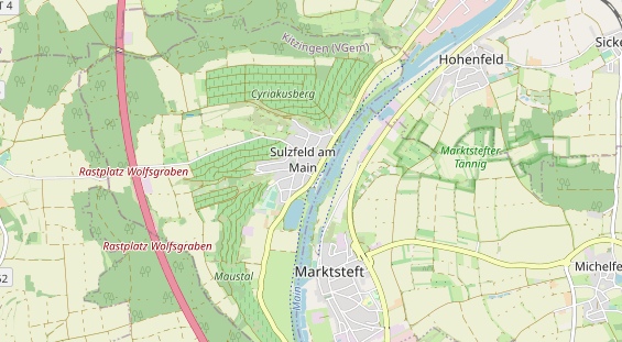 Restaurant auf Karte