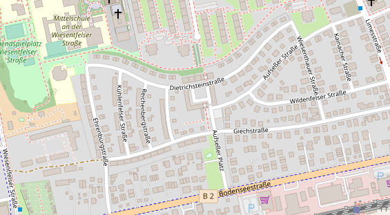 Restaurant auf Karte