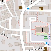 Restaurant auf Karte